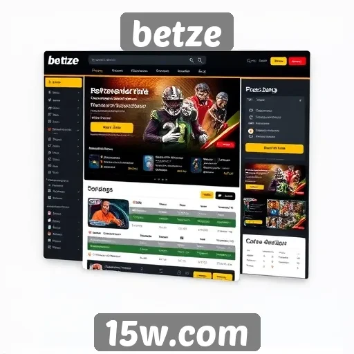 Análise da interface do usuário do site betze